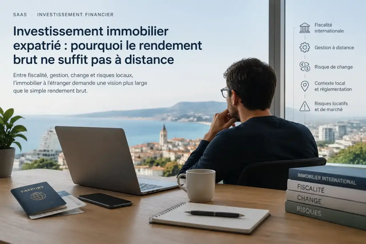 Investissement immobilier expatrié : pourquoi le rendement brut ne suffit pas à distance