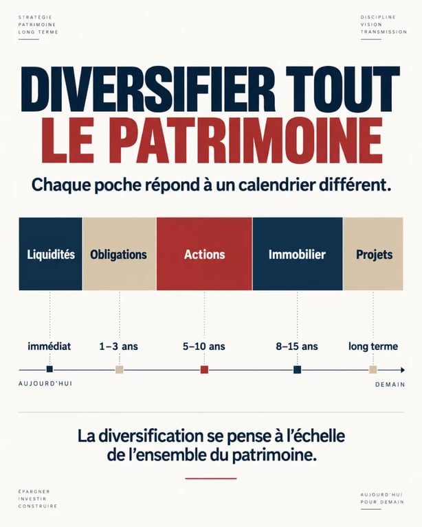Gestion de patrimoine en banque : diversification des actifs et répartition selon l’horizon des projets