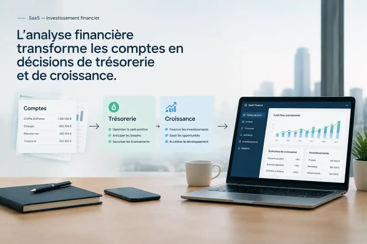 L’analyse financière transforme les comptes en décisions de trésorerie et de croissance