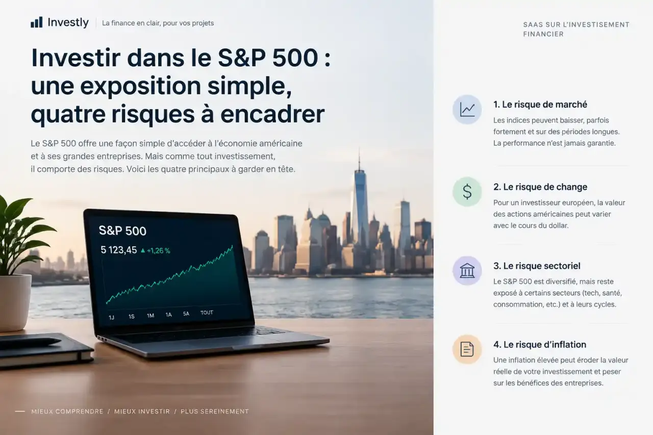Investir dans le S&P 500 : une exposition simple, quatre risques à encadrer